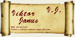 Viktor Janus vizit kartica